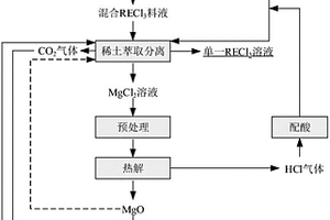 稀土冶炼分离过程含镁和/或钙废液的处理方法