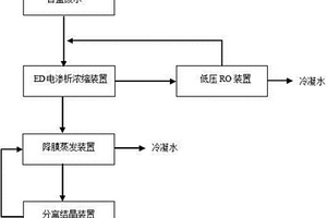 膜法及降膜蒸发零排放含盐废水处理装置