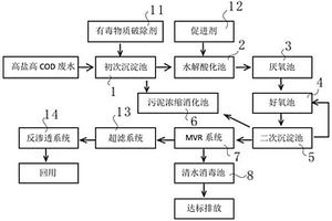 高盐度和高COD工业废水的治理系统