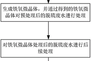 基于活性铁氧微晶体处理脱硫废水的装置及方法