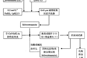 专性吸附剂的生物合成及其用于吸附去除水中砷铬的方法