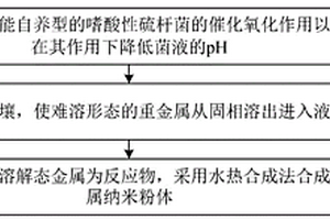 生物淋滤与水热合成回收电镀污泥重金属的方法