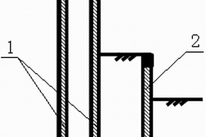 双排桩结合单排桩的基坑梯级支护体系