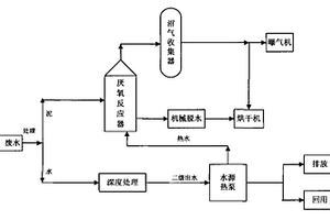 水源热泵与污泥厌氧消化集成系统