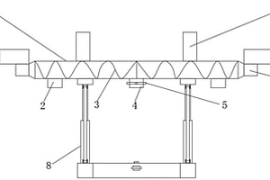 湿泥螺旋输送装置支撑架结构