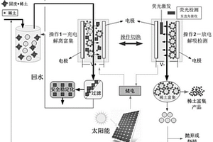 利用量子点辅助超级电容器解离、浓缩和原位监测低浓赋存稀土稀贵元素的方法