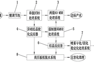 用于老龄垃圾渗滤液零排放的处理系统