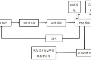 脱硫浆液离子脱除及浓缩液资源化制取氯化镁水泥法研磨块处理方法