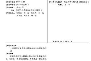 一种利用可见光照射降解水体中金霉素的方法