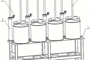 一种自带物料桶单立柱组合泵架
