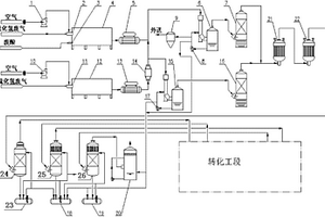 废硫酸和硫化氢废气综合处理的装置