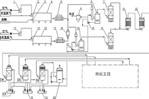 废硫酸和硫化氢废气综合处理的系统