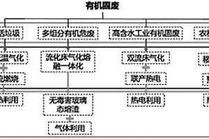 有机固废无害化气化处理系统及方法