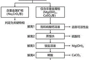 一种判定固体危废中重金属关键赋存物相的方法