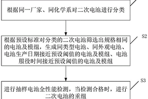 二次电池的筛选方法及其参与的分布式光伏发电系统