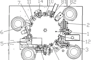 一种锂电池盖帽四合一组装机