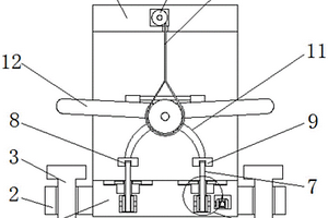 一种可快速锁定安装的固定翼飞机抗风性能检测装置