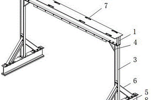 一种预制楼梯结构性能检测一体架