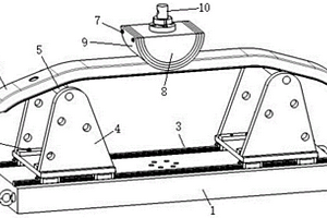 一种汽车防撞梁抗弯性能检测通用工装