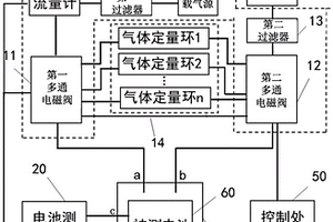 用于电池产气分析的原位色谱分析系统