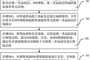 Flash产品的ONO薄膜缺陷的失效分析方法