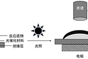 光电化学反应中间体的阵列芯片质谱联用分析方法