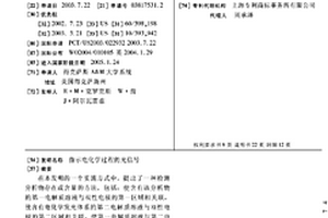 指示电化学过程的光信号