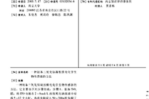 制备二氧化钛凝胶膜电化学生物传感器的方法