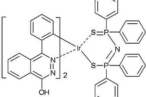 含铱配合物磷光材料及制备和在汞离子检测中的应用