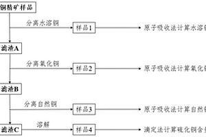 铜精矿中铜物相的化学分析方法