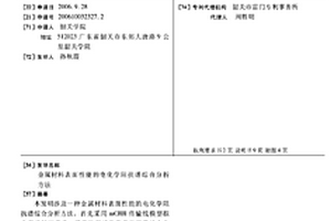 金属材料表面性能的电化学阻抗谱综合分析方法