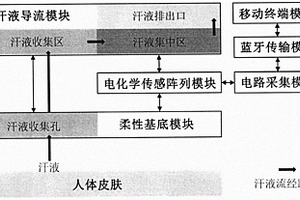 可穿戴汗液多生理参数电化学检测装置