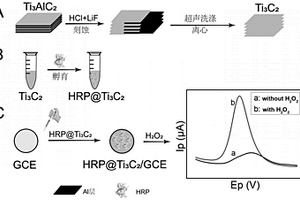 基于Ti<Sub>3</Sub>C<Sub>2</Sub>的电化学生物传感器检测过氧化氢的方法