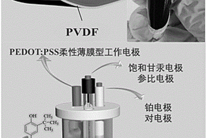 柔性薄膜型检测叔丁基对苯二酚的电化学传感器及其制备方法
