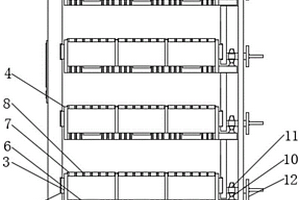 实验室检测用具有分隔效果的化学药储存柜