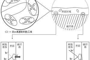 碳纤维增强环氧树脂复合材料、制备方法及其界面示踪和破坏监测方法