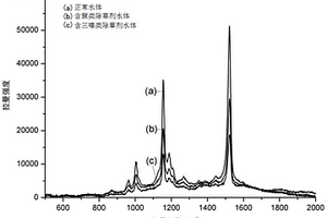 基于藻类拉曼信号的水体残留农药检测方法