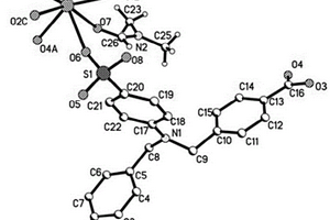 聚合物4-(N,N′-双(4-羧基苯基)氨基)苯磺酸钐及合成方法
