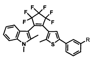 光致变色噻吩吲哚混联型不对称全氟环戊烯化合物及合成方法和应用