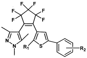 光致变色噻吩吡唑杂环混联型不对称全氟环戊烯化合物及制备方法和应用