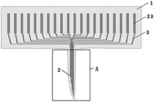 柔性微纳电极阵列植入式芯片及其制备方法