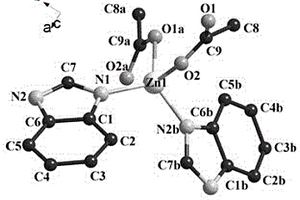 荧光材料[Zn(bm)(AcO)]n及原位合成方法
