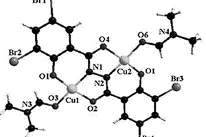 3,5-二溴水杨酸吖嗪双希夫碱铜配合物的原位合成方法