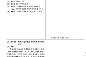 酸碱滴定法制备掺钕硼酸钆铝纳米粉体