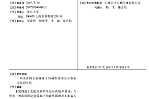 表面固定金属离子的磁性微球及其制备方法和应用