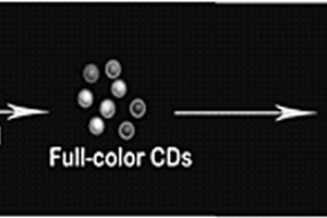 具有可见光区多色荧光发射的碳量子点的制备方法