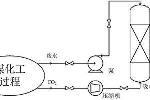煤化工废水与CO<sub>2</sub>混合注入地下封存的方法