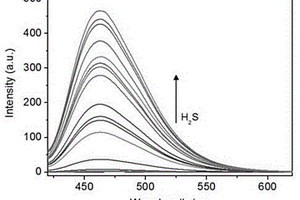 荧光增强型硫化氢分子荧光探针及其制备方法和应用