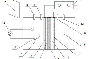 基于电解池结构的质子交换膜甲醇渗透测试系统