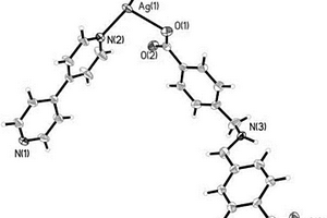 荧光材料4,4′‑(双(亚甲基)氨基)苯甲酸银配合物及合成方法